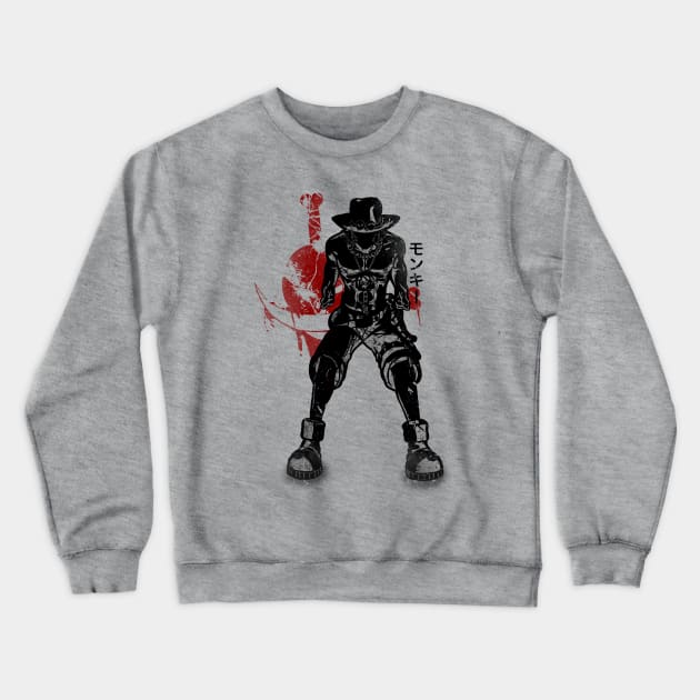 Crimson Fire Crewneck Sweatshirt by FanFreak